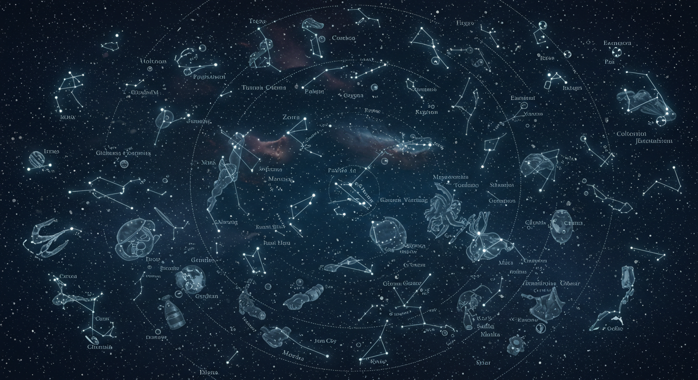 "全天88星座の一覧と解説"のアイキャッチ画像